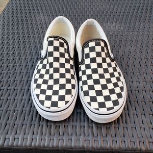 Vans classic check slip on